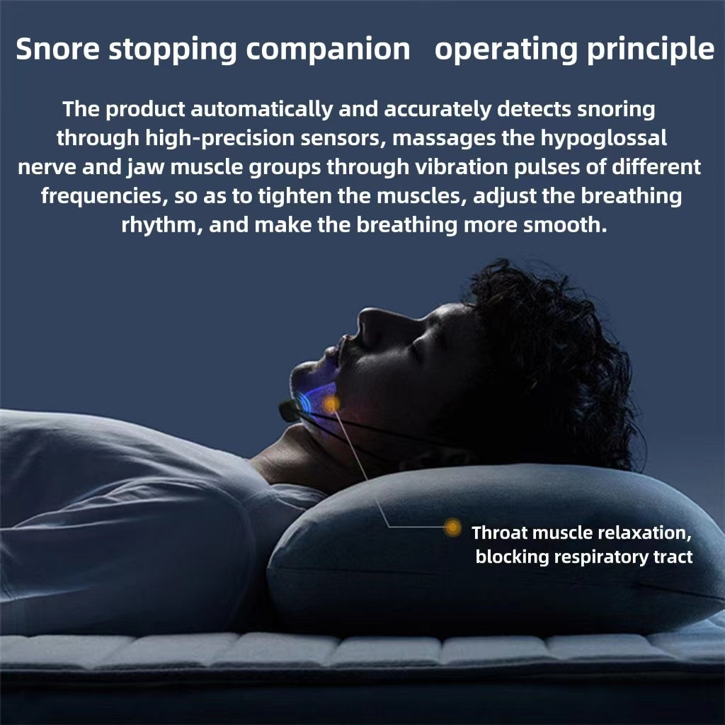 Smart Anti-Snoring Device – Effective EMS Pulse Solution for Better Sleep, Portable Noise Reduction, and Muscle Relaxation Aid