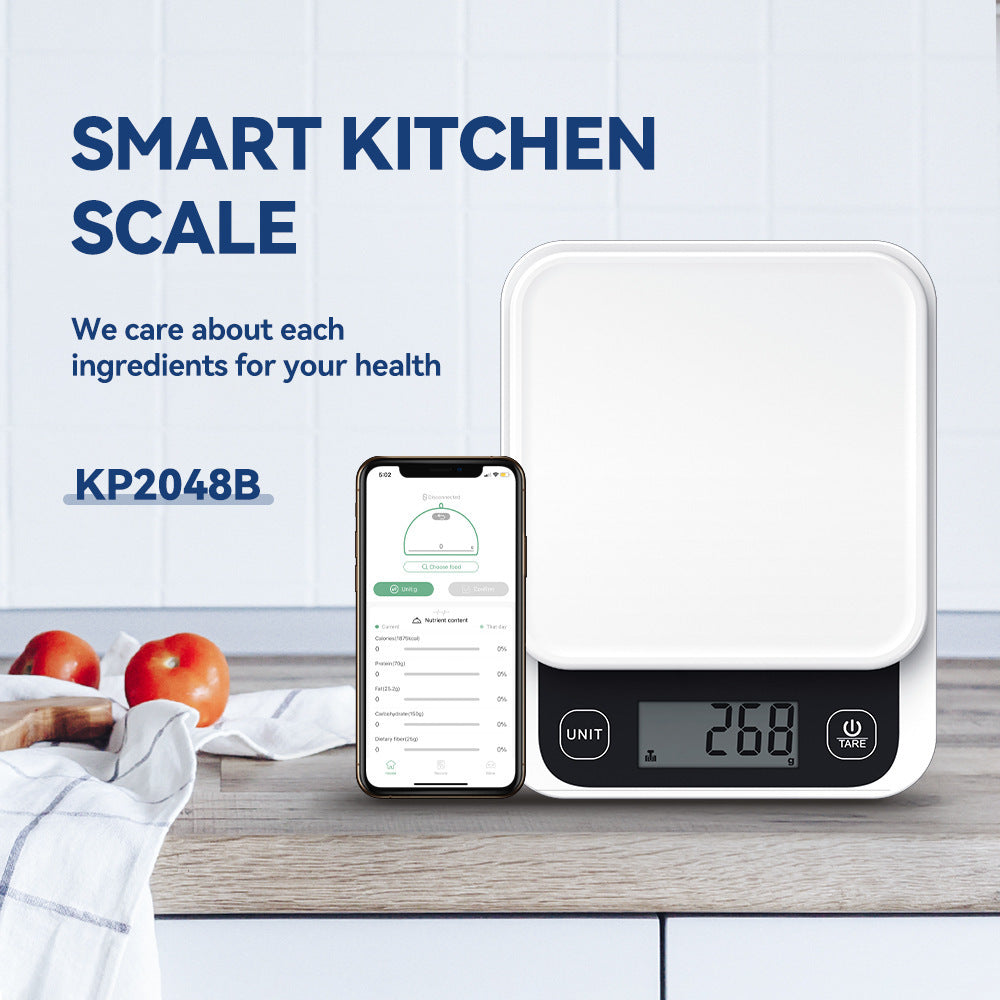 Smart Digital Kitchen Scale with Nutrition Calculator App – Food Calorie & Baking Scale