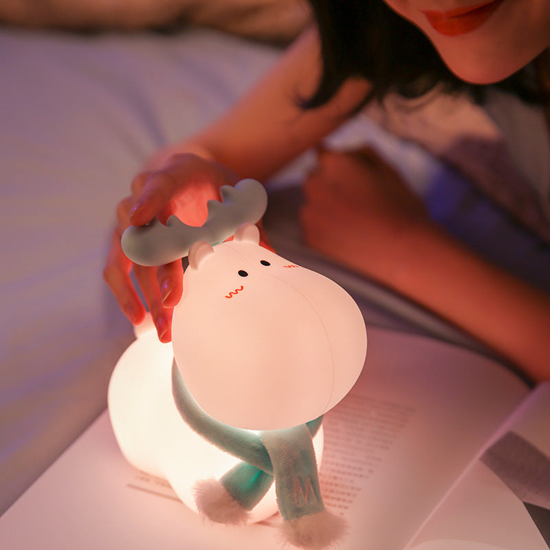 LED Silicone Night Light for Children’s Bedroom – Eye Protection Small Lamp