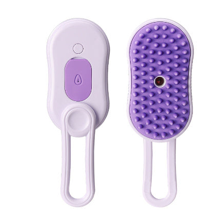 3-in-1 Electric Steam Cat & Dog Brush - Hair Removal, Massage, and Grooming Comb for Pets